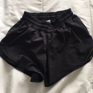 Black workout shorts